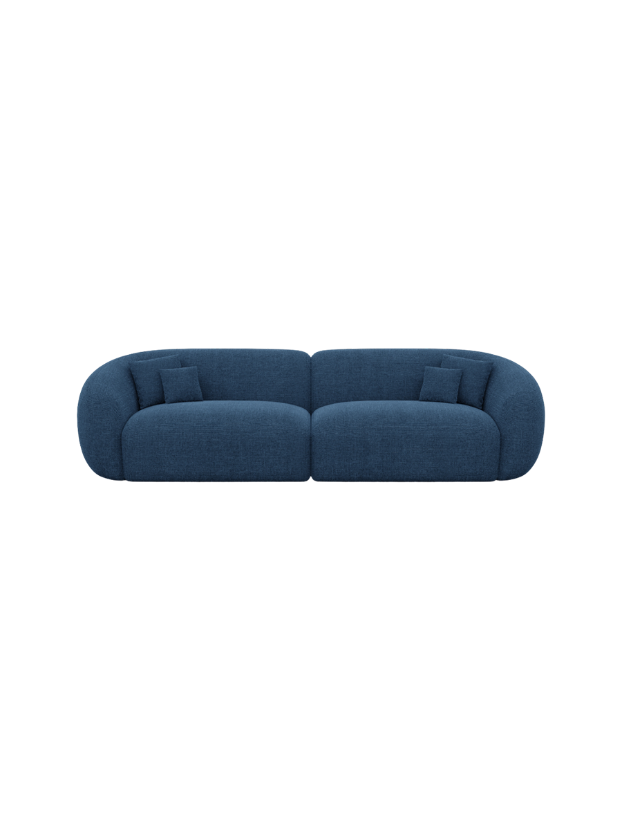 
4-Sitzer Design Sofa „Serano“ mit Strukturstoff-Bezug - Strukturstoff Anthrazit