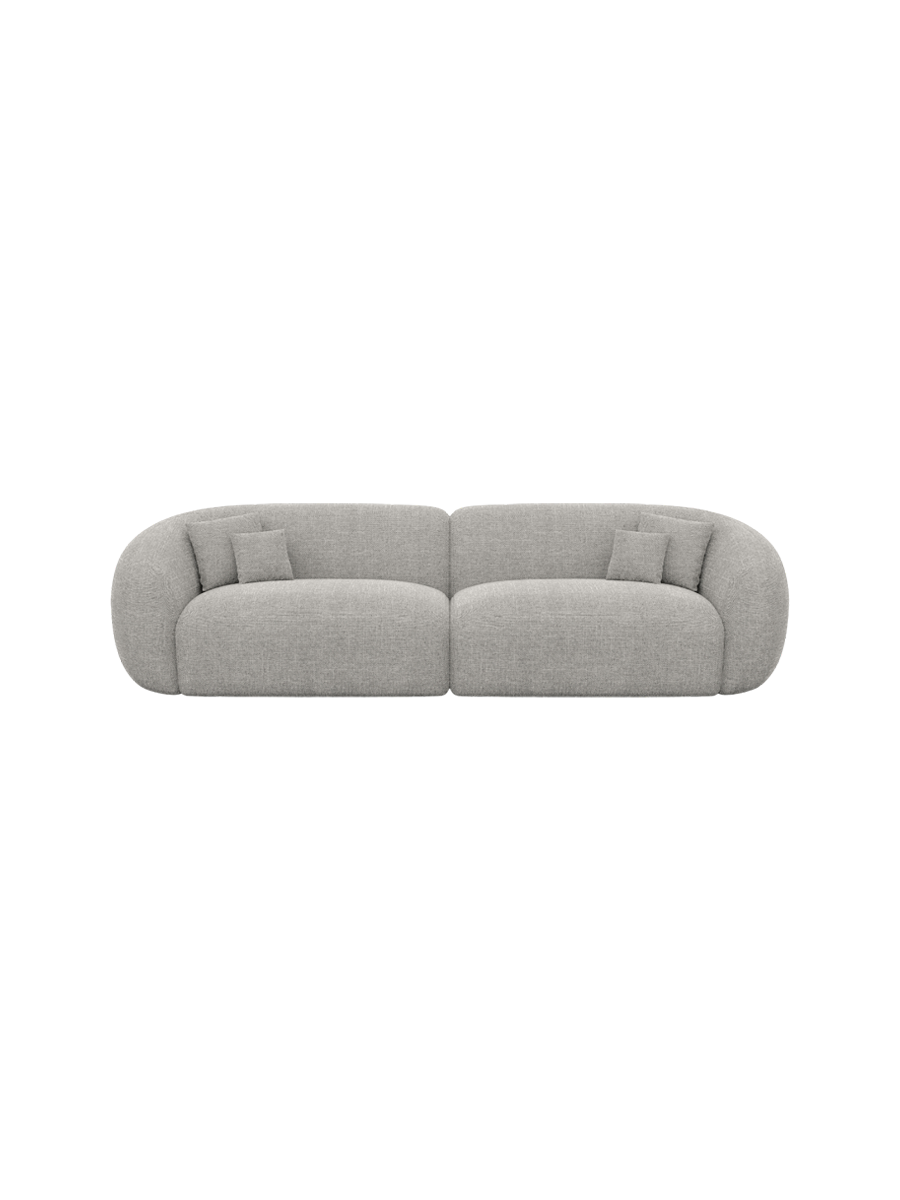 
4-Sitzer Design Sofa „Serano“ mit Strukturstoff-Bezug - Strukturstoff Anthrazit