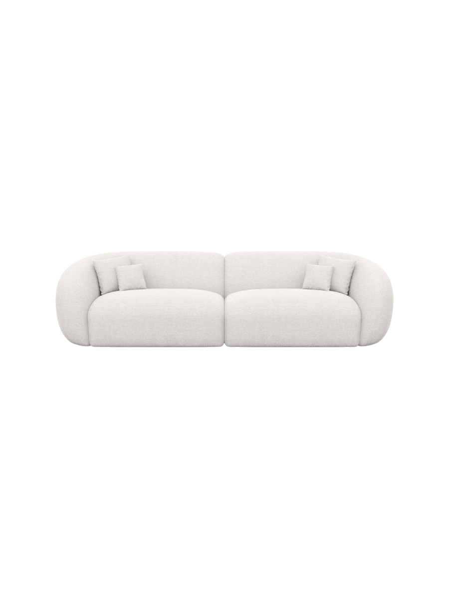 
4-Sitzer Design Sofa „Serano“ mit Strukturstoff-Bezug - Strukturstoff Anthrazit