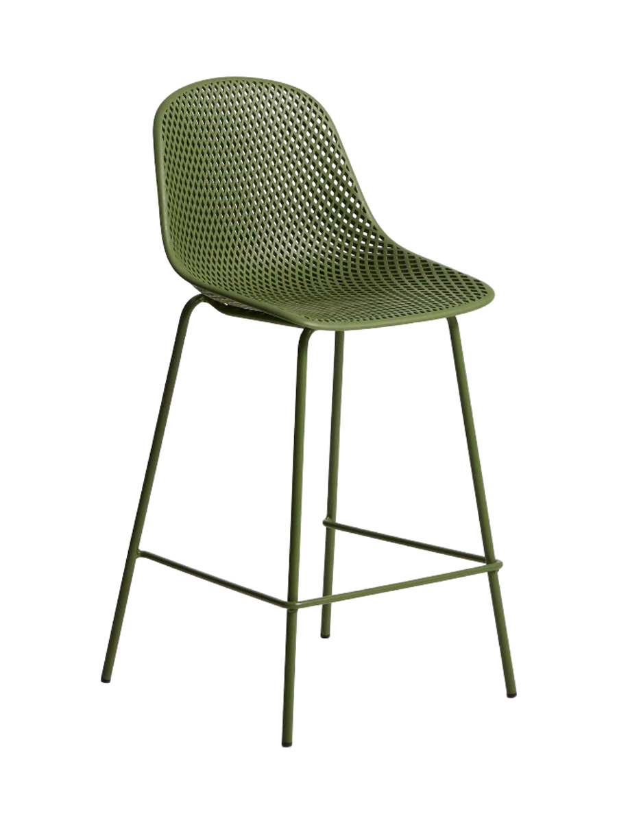 
Tabouret de bar intérieur et extérieur « Quinby » - Vert / 65 cm