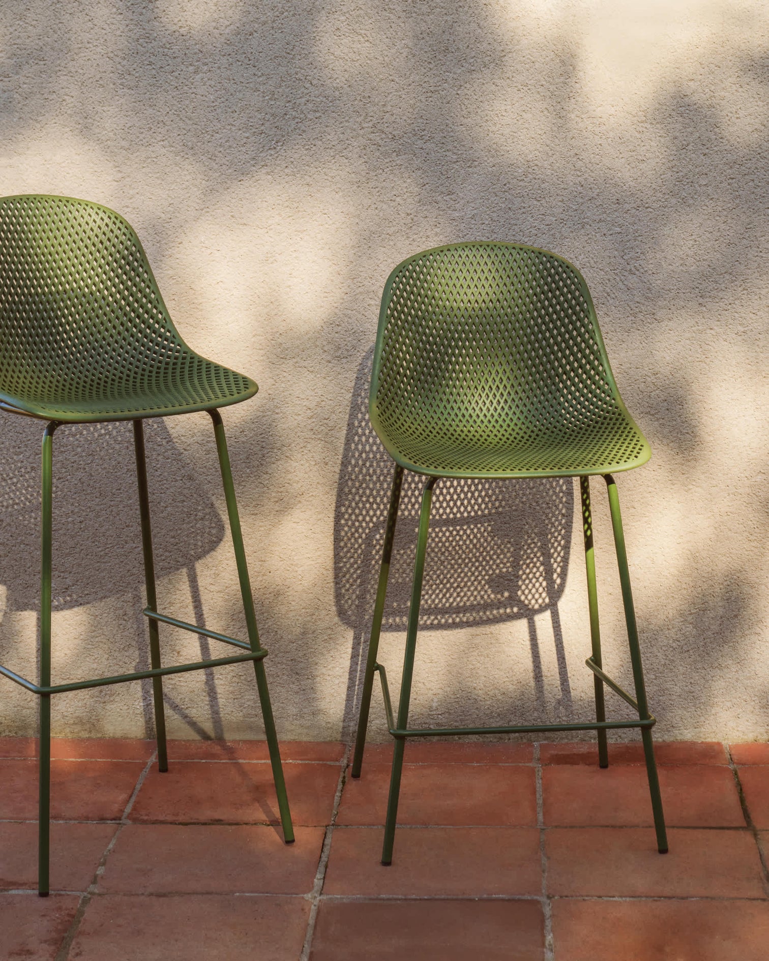 
Tabouret de bar intérieur et extérieur « Quinby » - Vert / 65 cm