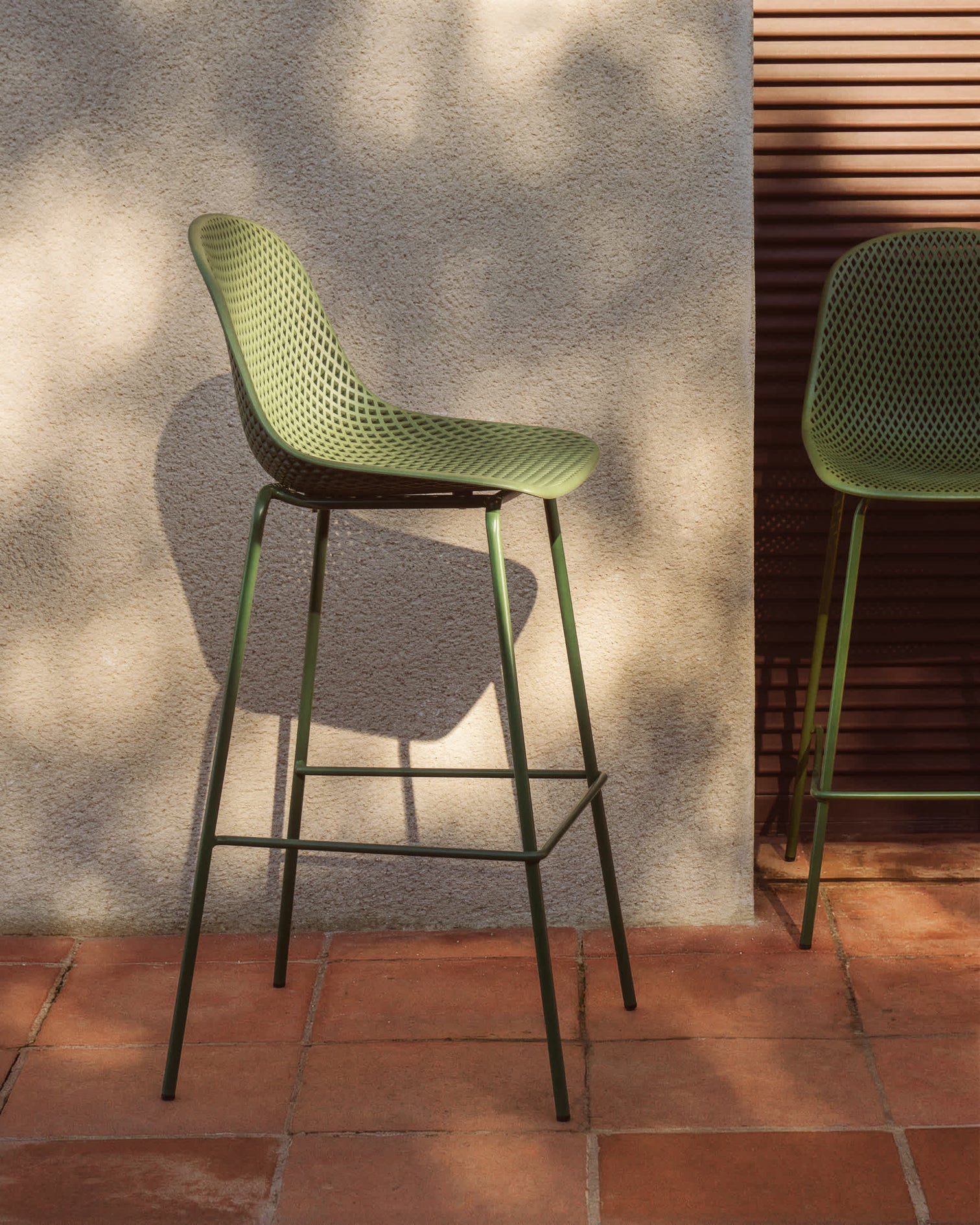 
Tabouret de bar intérieur et extérieur « Quinby » - Vert / 75 cm