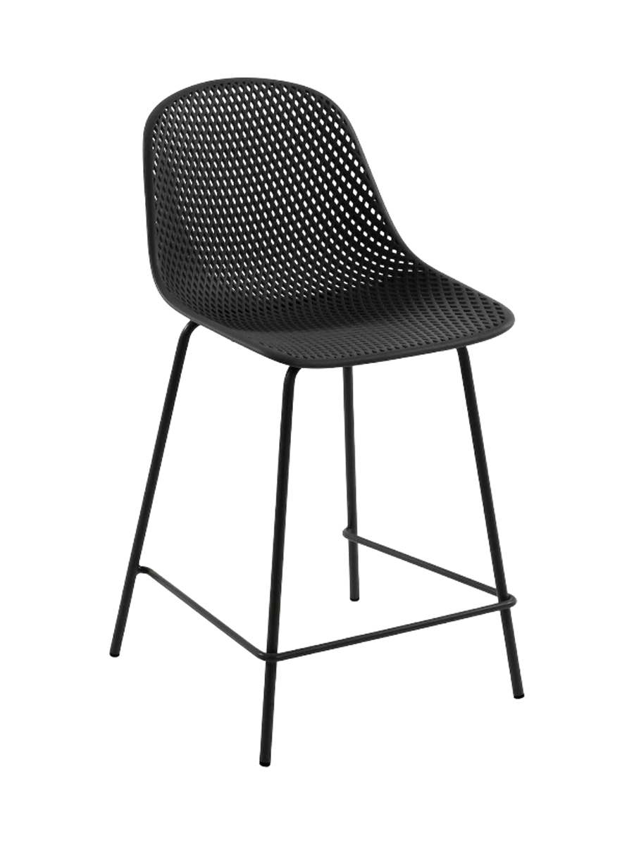 
Tabouret de bar intérieur et extérieur « Quinby » - Gris foncé / 65 cm