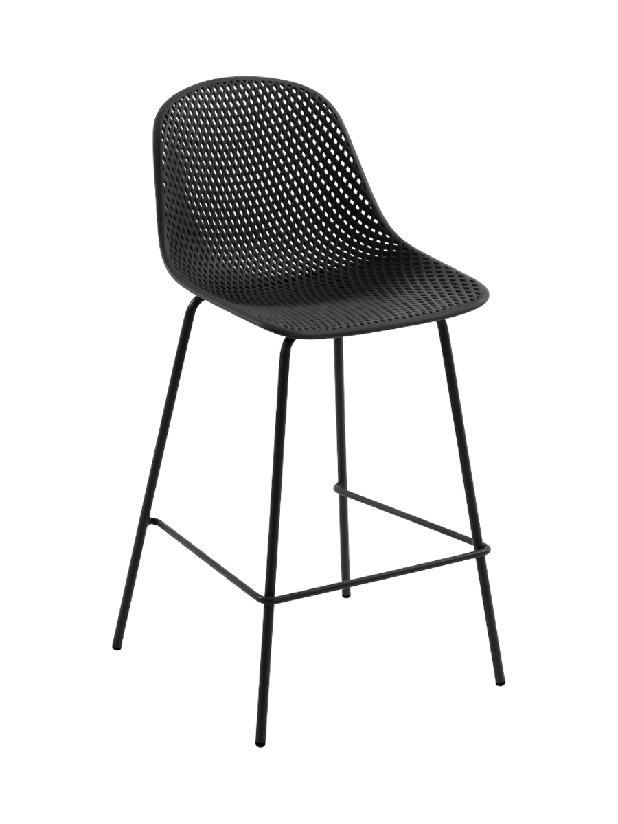 
Tabouret de bar intérieur et extérieur « Quinby » - Gris foncé / 75 cm