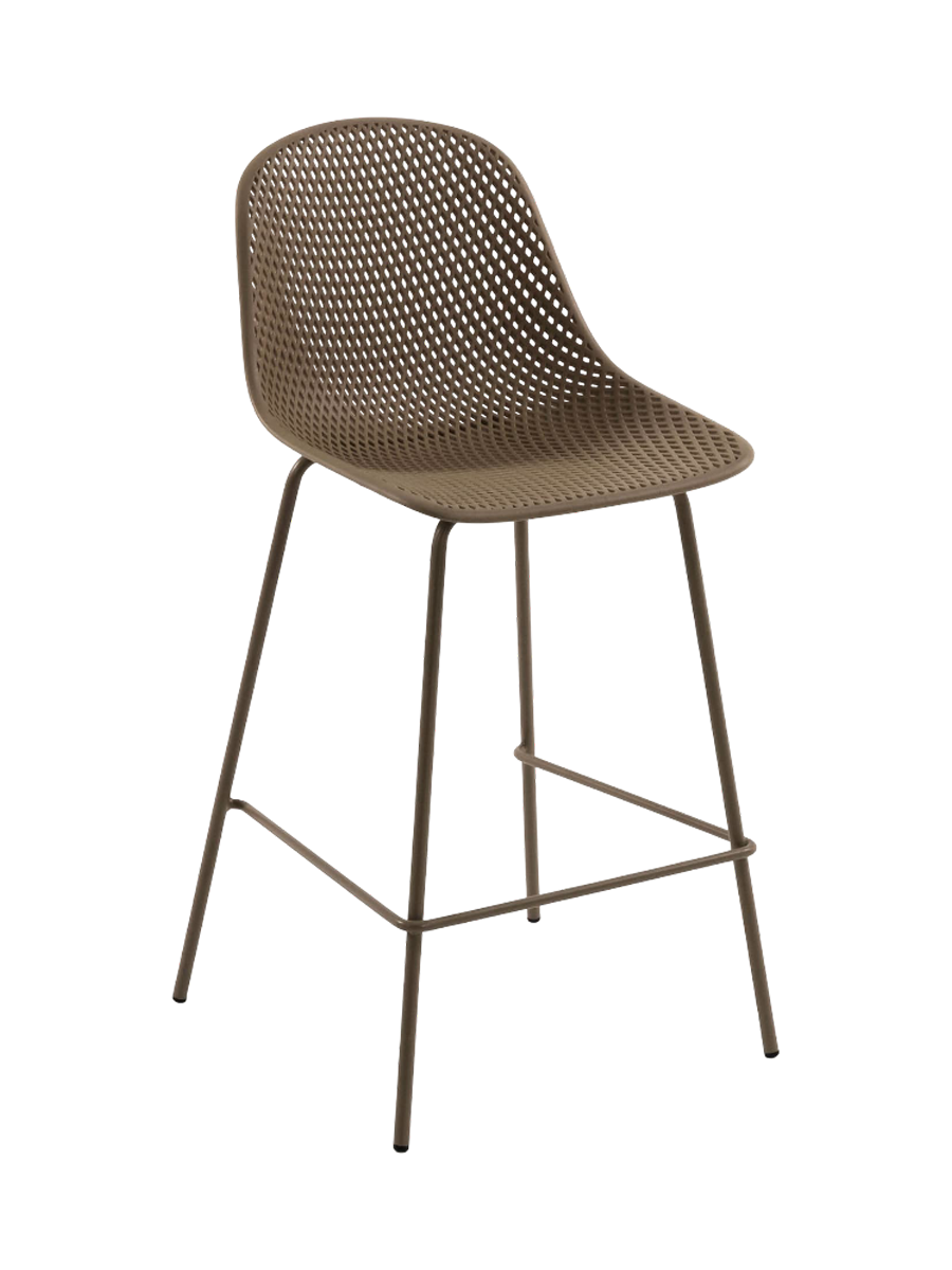 
Tabouret de bar intérieur et extérieur « Quinby » - Beige foncé / 75 cm