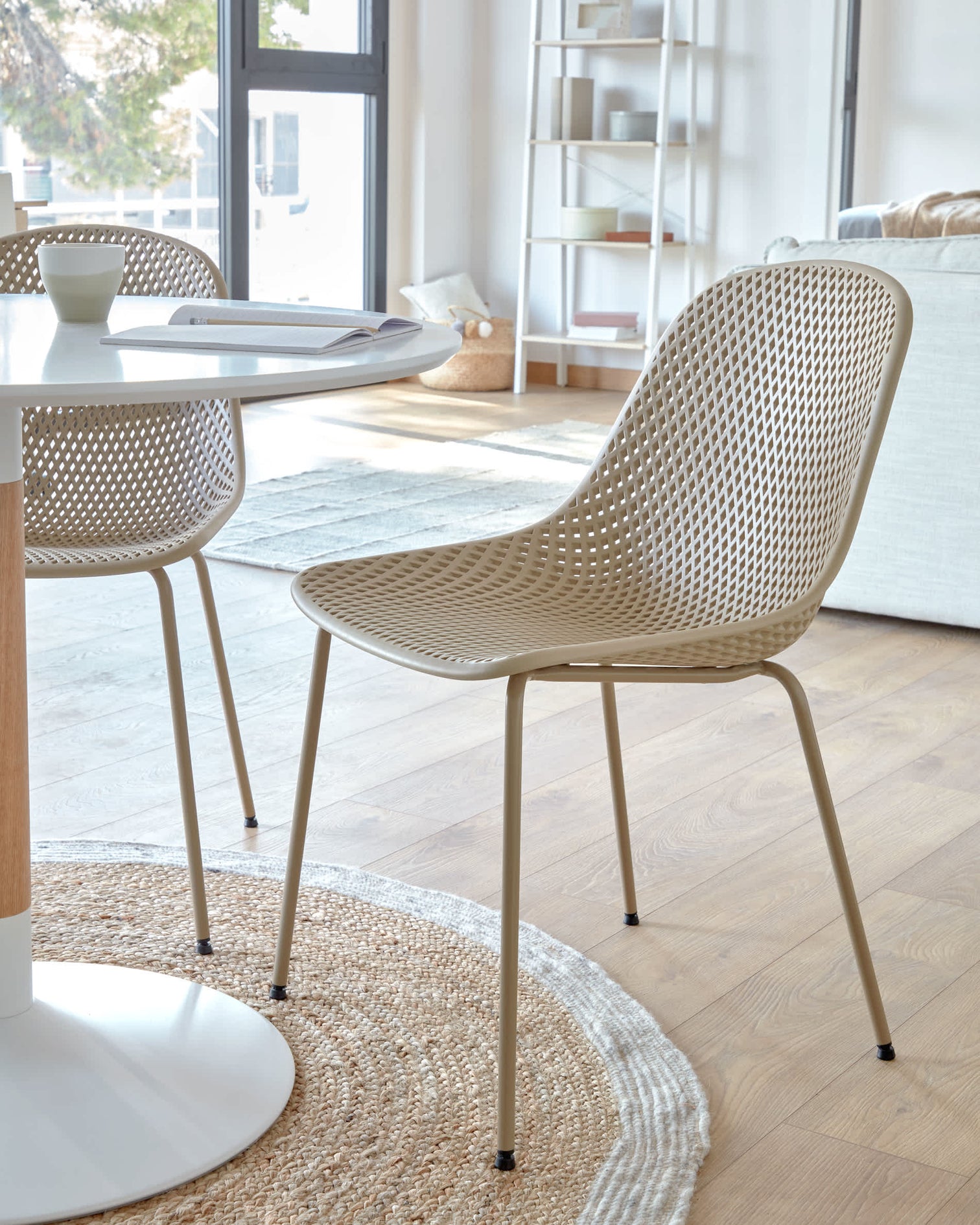 
Chaise d'intérieur et d'extérieur de qualité « Quinby » - Beige foncé