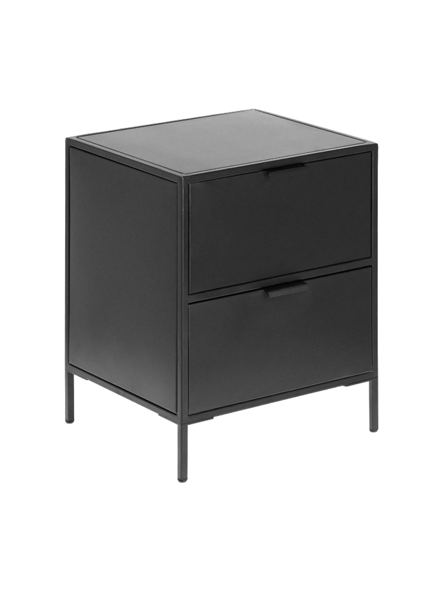 
Design Nachttisch „Shanta“ aus Metall