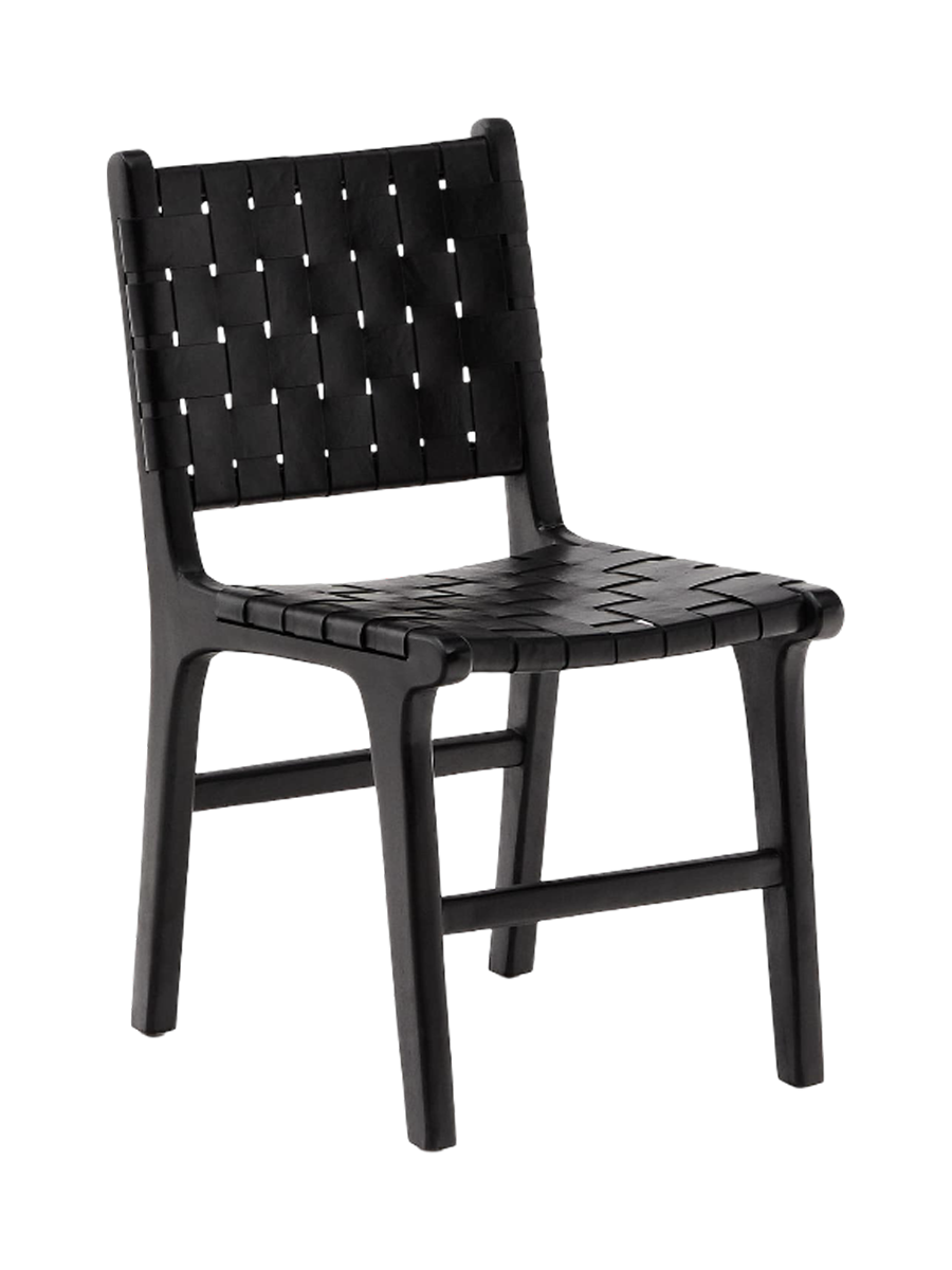 
Chaise design massive artisanale « Calixta » - Noir