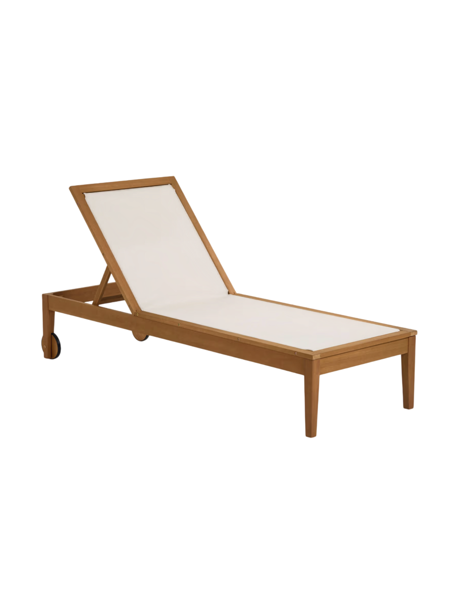 
Design Outdoor Sonnenliege „Caterino“ - Natural / Light Beige