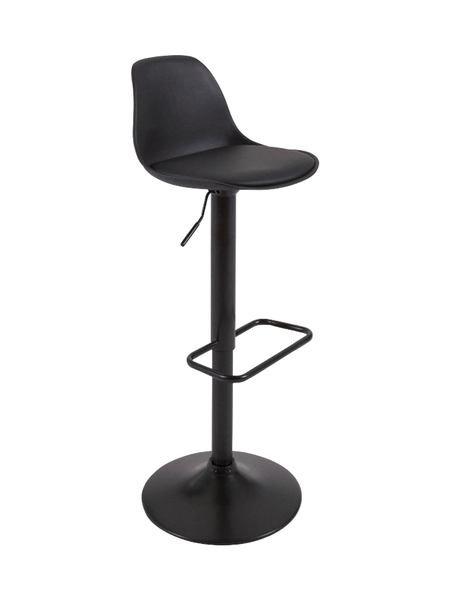
Tabouret de bar réglable en hauteur et pivotant « Moyo » - Noir