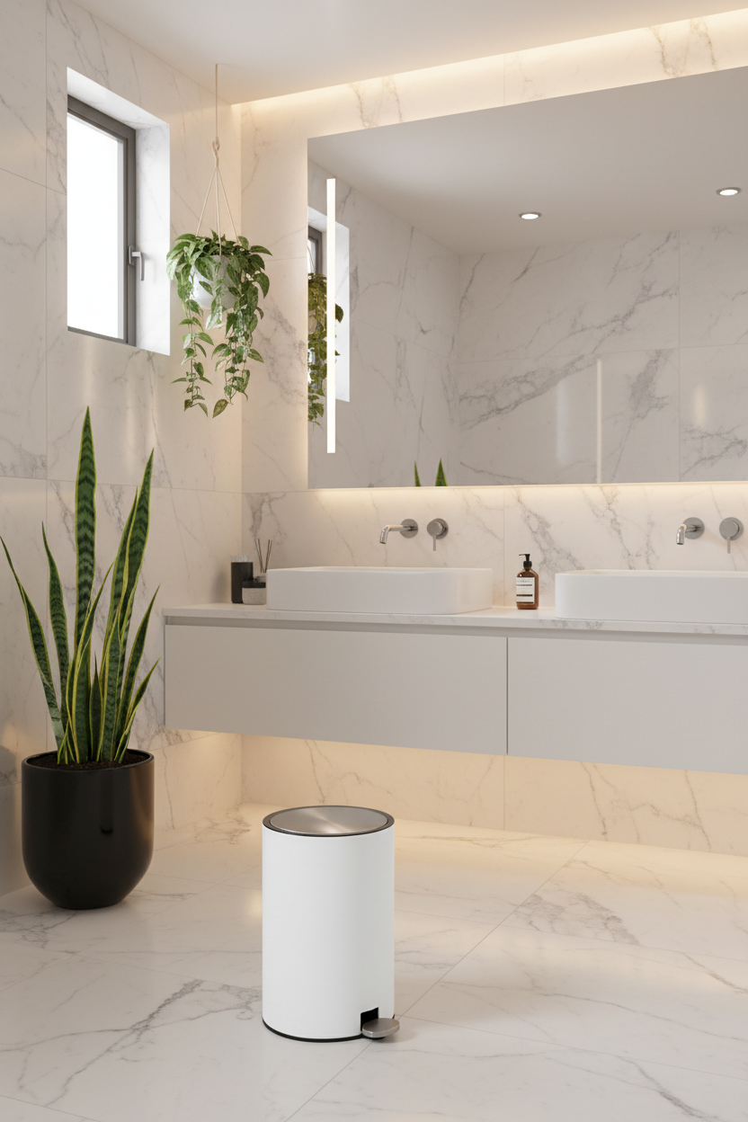 
"LUXB" metal waste bin