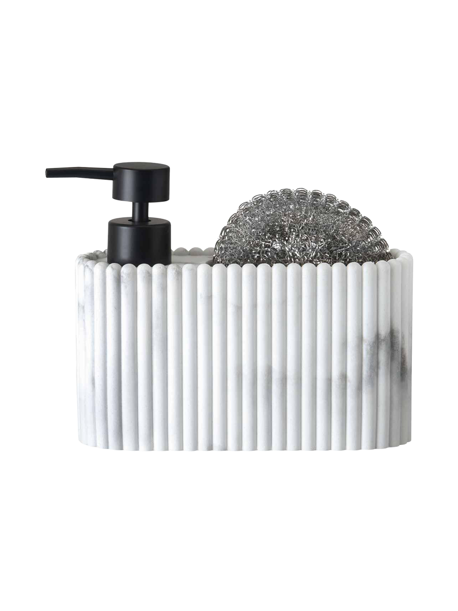 
Ensemble distributeur de savon design « Denis II » avec éponge