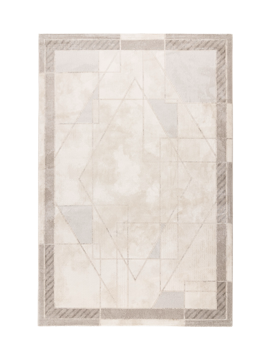 
Hochwertiger Designer Teppich „Chalet 705“, Silver/Beige - 80 x 150 cm