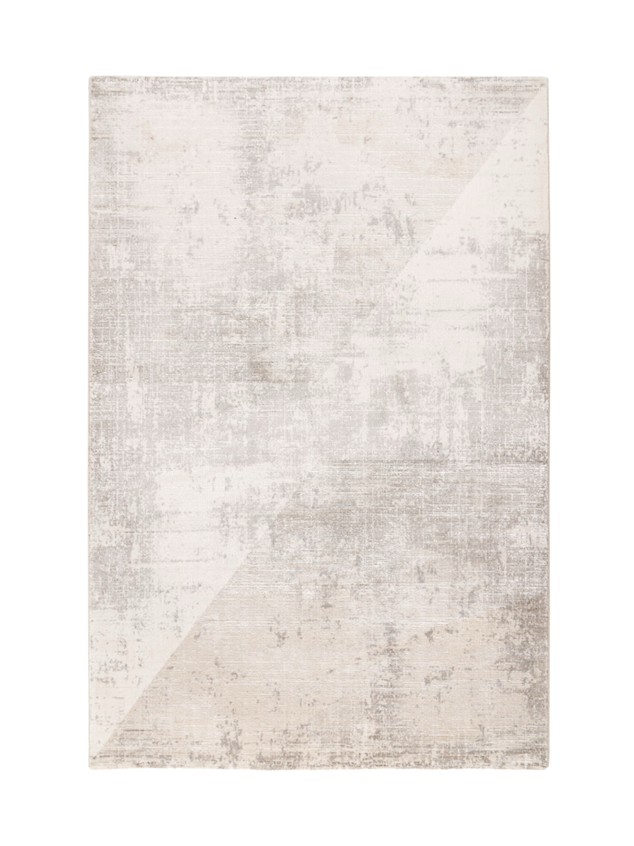 
Tapis design de qualité supérieure « Chalet 706 », Argent/Beige - 80 x 150 cm