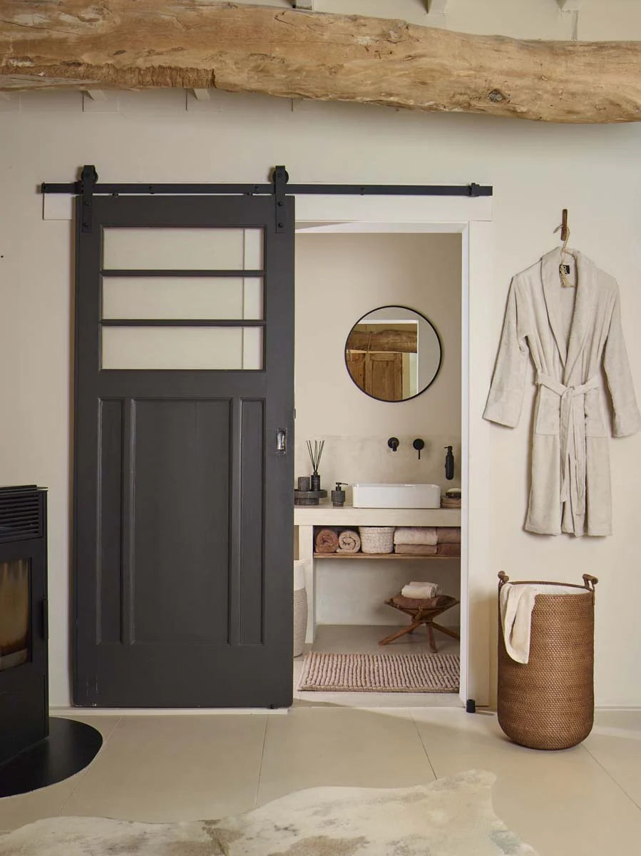 
Panier à linge design fait à la main « Cino » - Gingembre