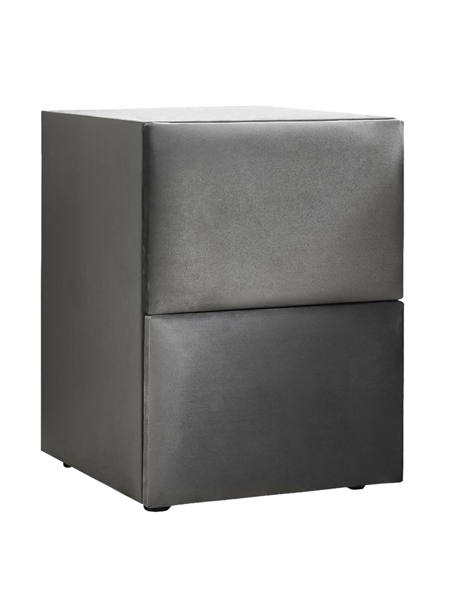 
Premium Boxspring Bed "Clara Grey" incl. Mattress & Topper - With 2 x bedside table (+ CHF 630.-) / Mattress size: 180 x 200 cm