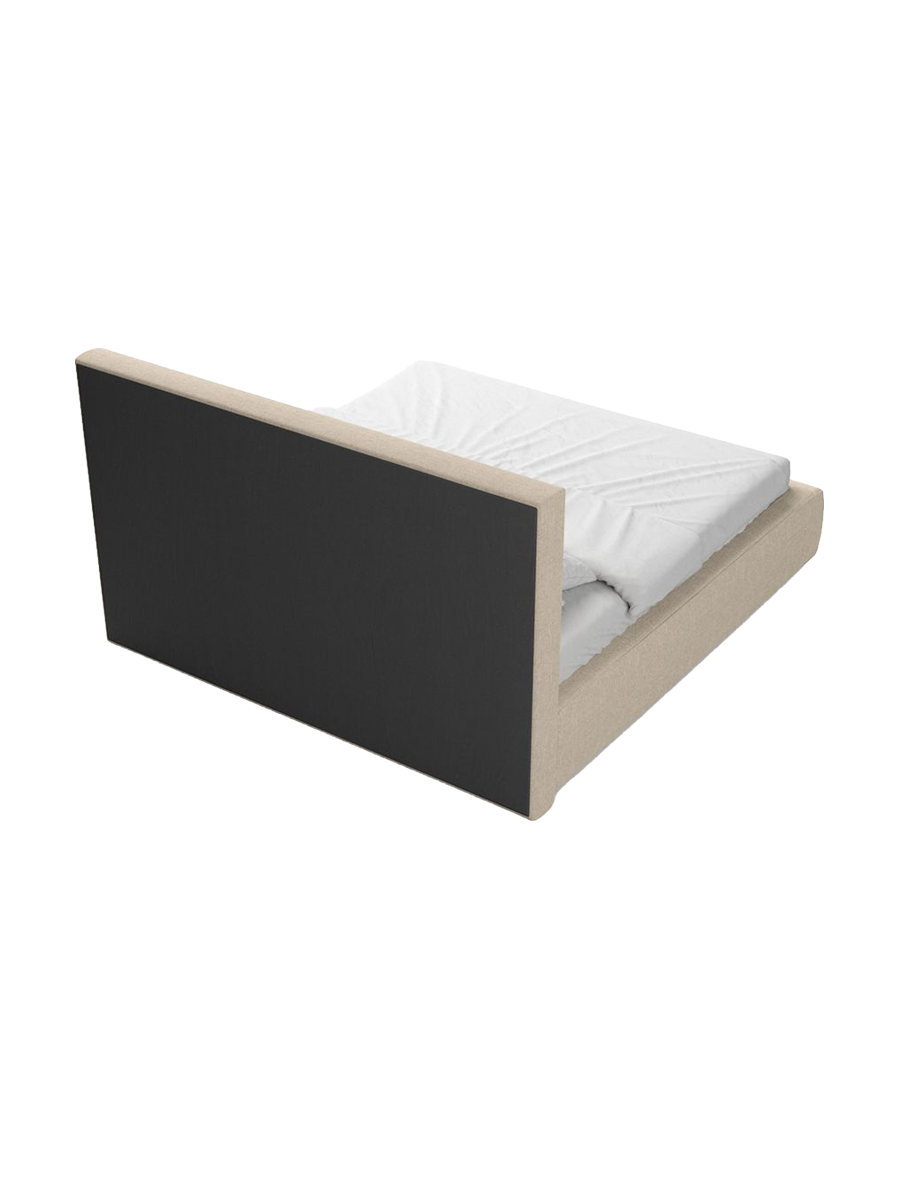 
Design Polsterbett „Bellavita“ mit Ablagefach, Webstoff Cream - 140 x 200 cm