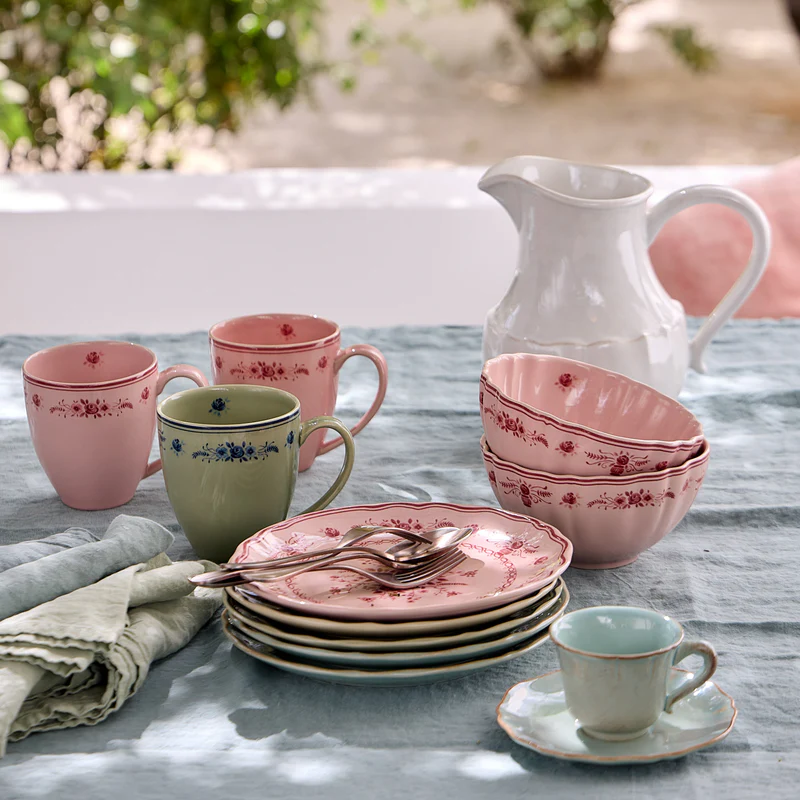 
Handmade Mug "Vila" - Olive Green & Blue