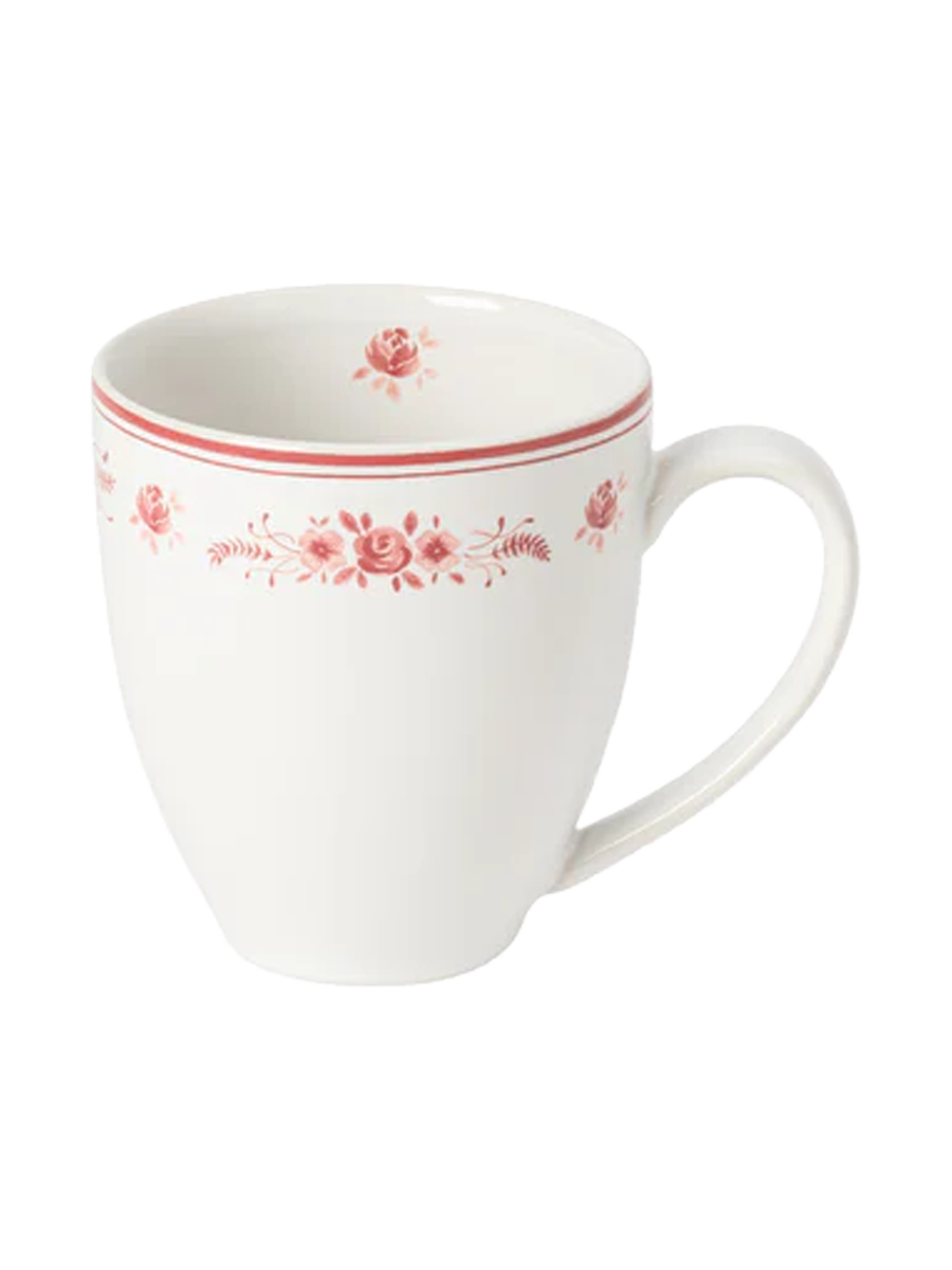 
Handmade Mug "Vila" - White & Red