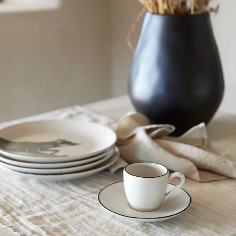 
Handmade Espresso Cup "Augusta" with Saucer
