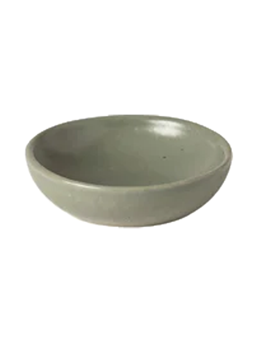 
Handmade Small Dip & Butter Dish "Pacifica" - Artichoke Green