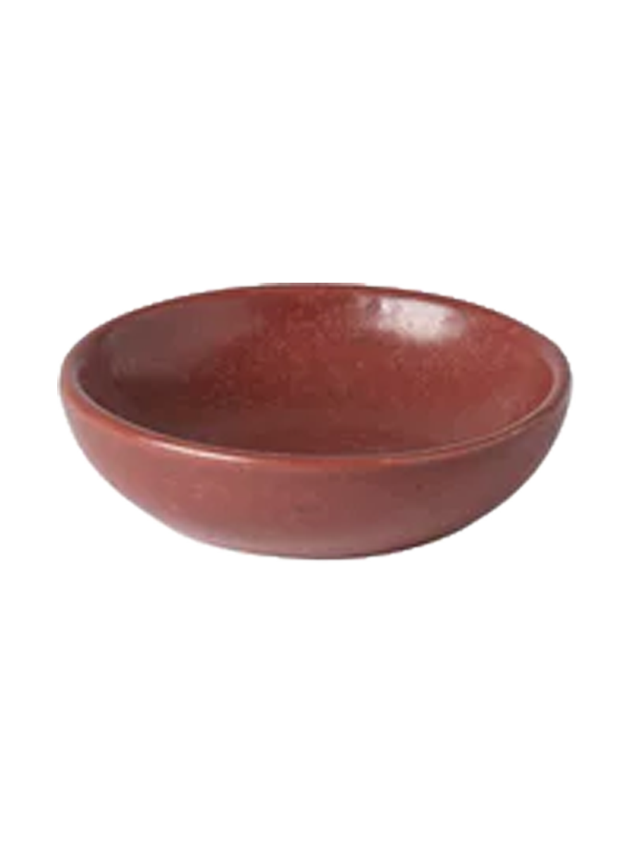 
Handmade Small Dip & Butter Dish "Pacifica" - Cayenne Red