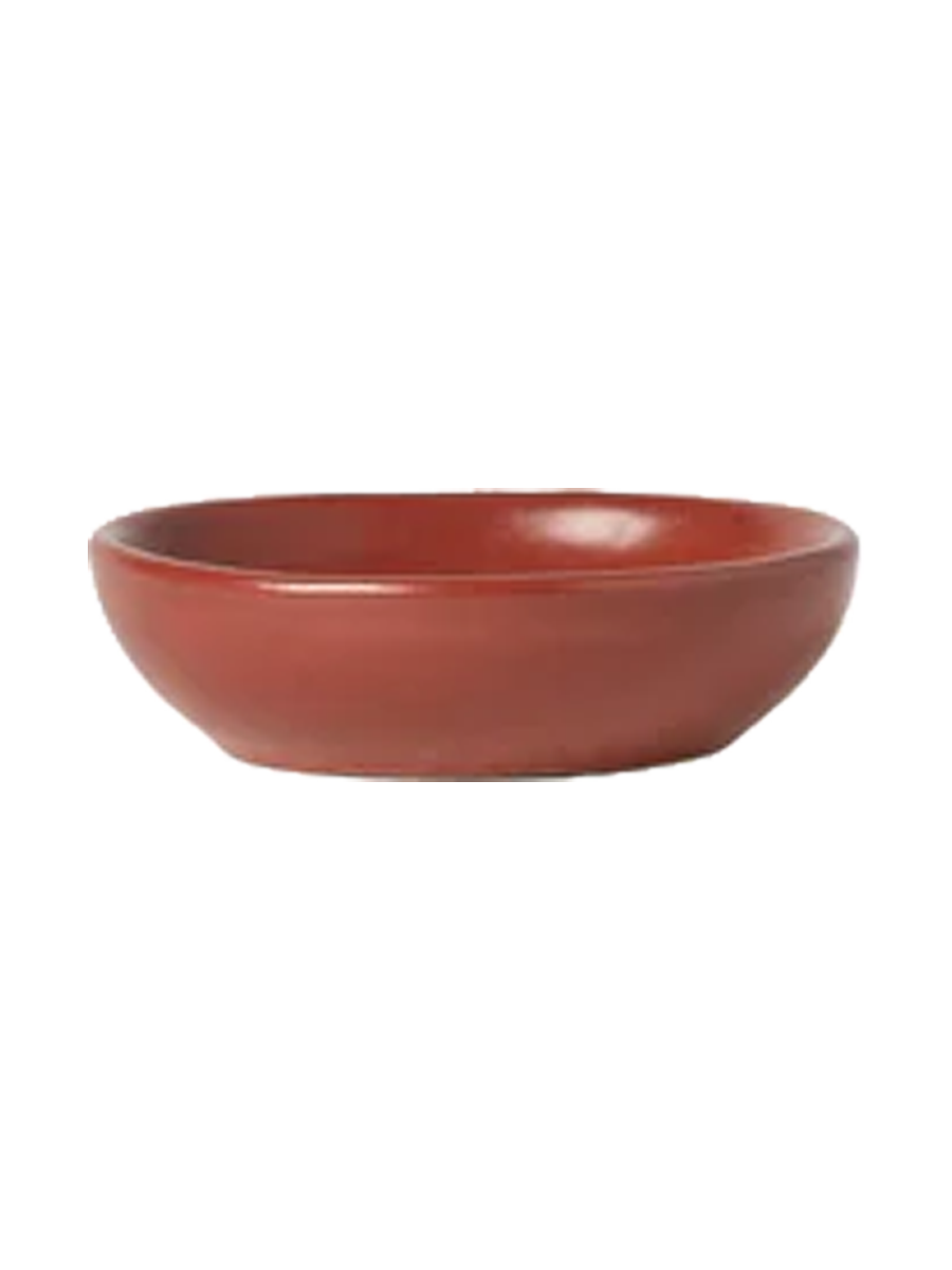 
Handmade Small Dip & Butter Dish "Pacifica" - Cayenne Red