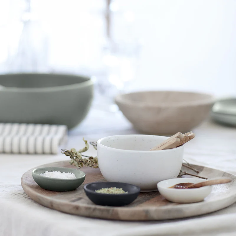 
Handmade Small Dip & Butter Dish "Pacifica" - Vanilla