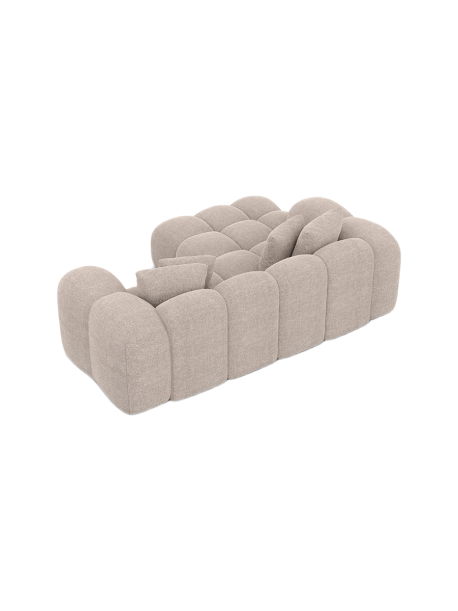 
3-Sitzer Design Ecksofa „Alba Studio“ mit Strukturstoff-Bezug - Strukturstoff Beige / Eckteil links