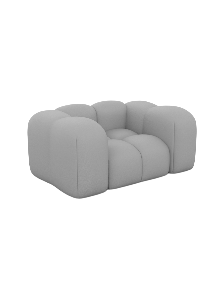 
Echtleder Design Loungesessel „Alba“ - Echtleder Beige