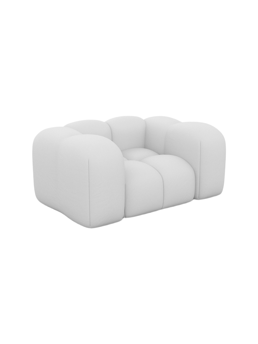 
Echtleder Design Loungesessel „Alba“ - Echtleder Beige