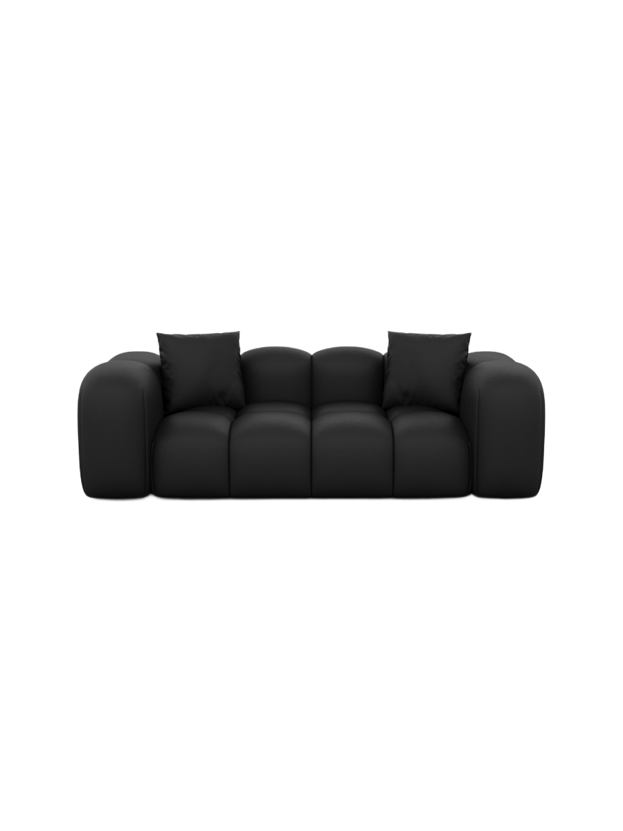 
2-Sitzer Design Echtleder Sofa „Alba“ - Echtleder Beige