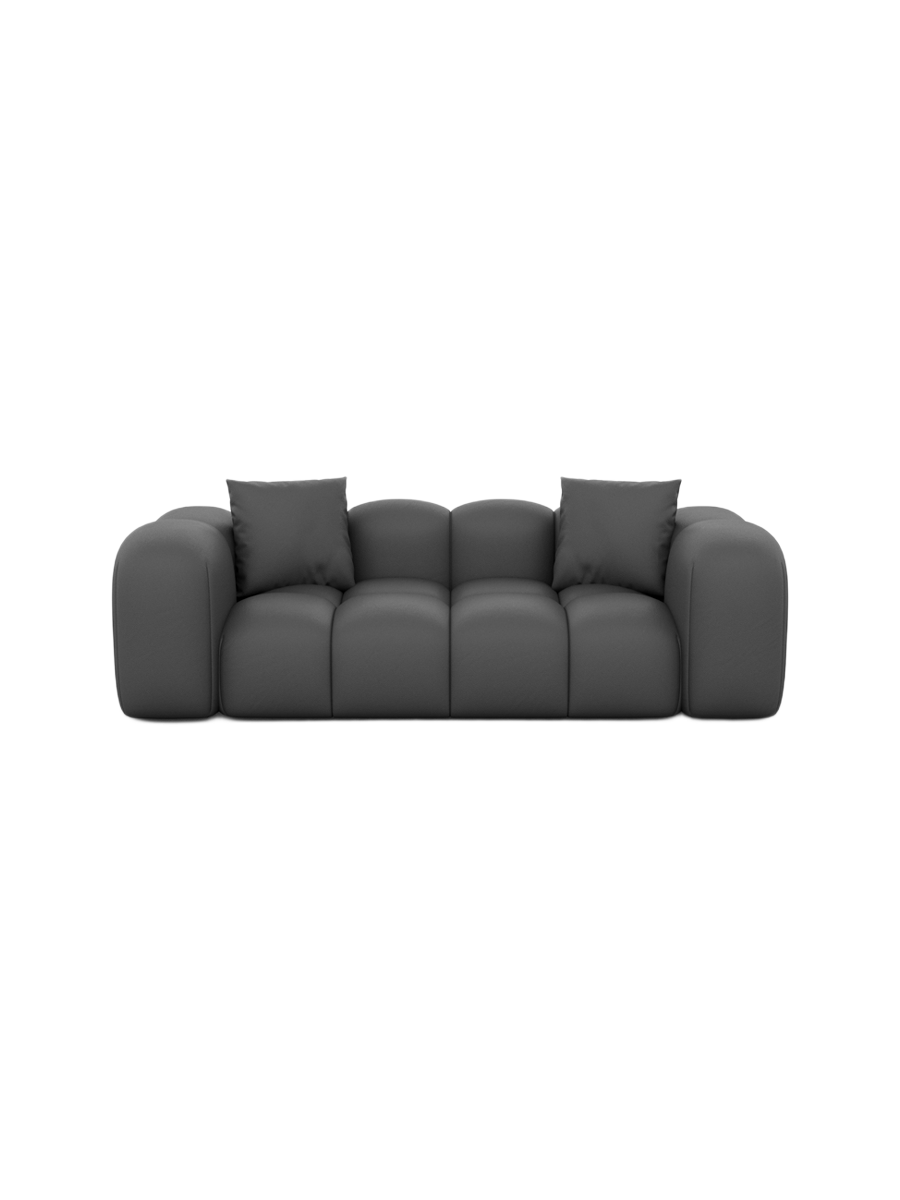 
2-Sitzer Design Echtleder Sofa „Alba“ - Echtleder Beige
