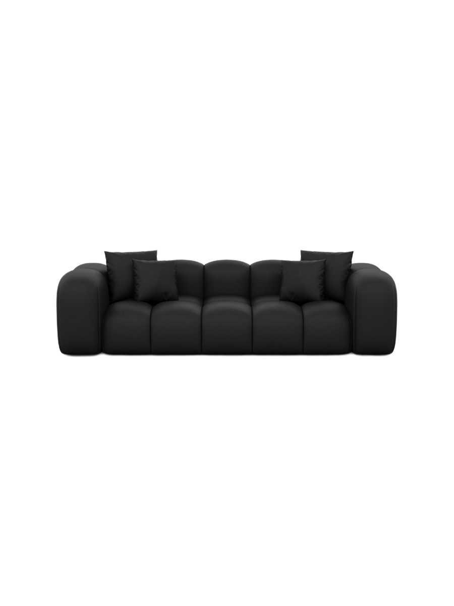 
3-Sitzer Design Echtleder Sofa „Alba“ - Echtleder Beige