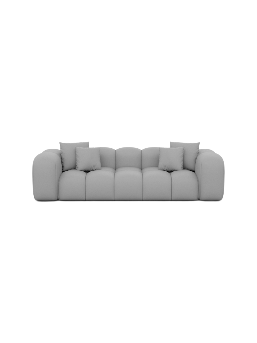 
3-Sitzer Design Echtleder Sofa „Alba“ - Echtleder Beige