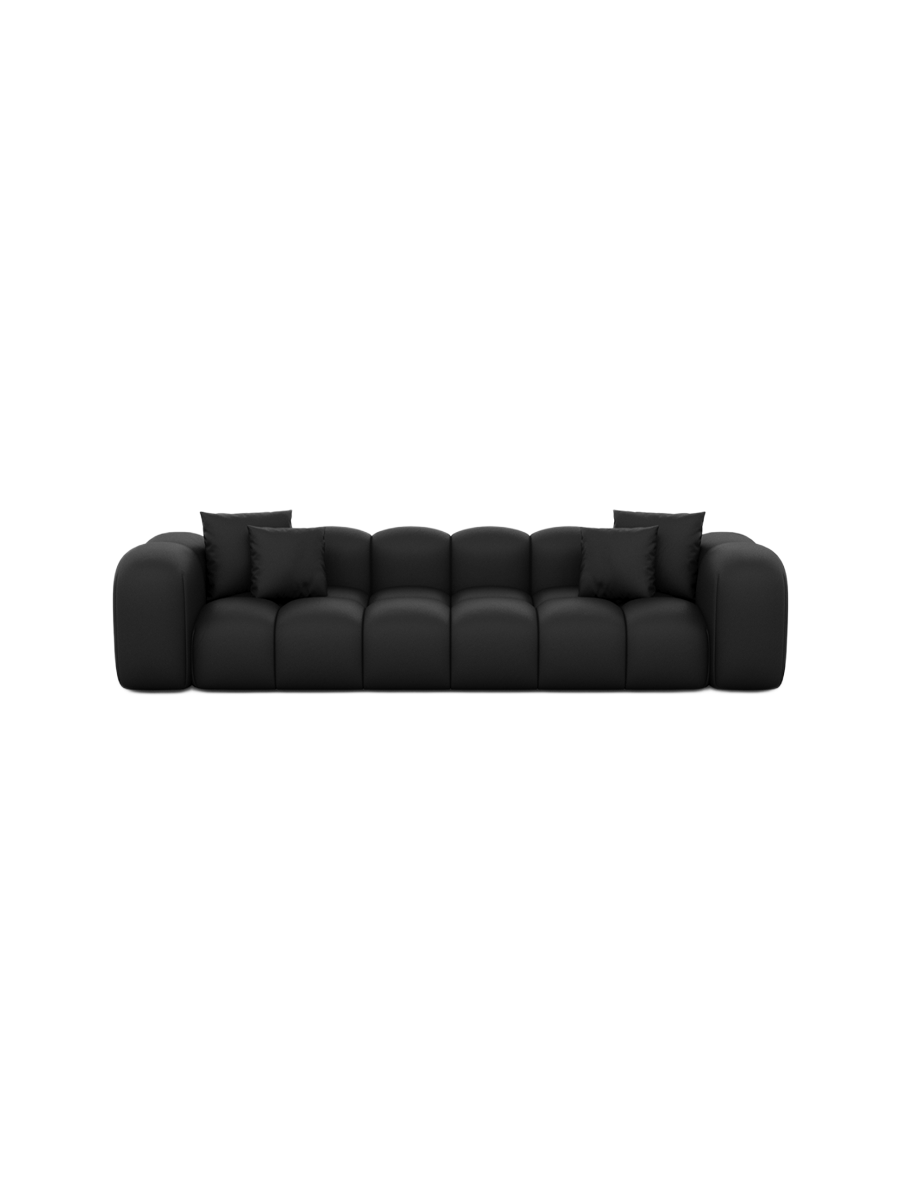 
4-Sitzer Design Echtleder Sofa „Alba“ - Echtleder Beige