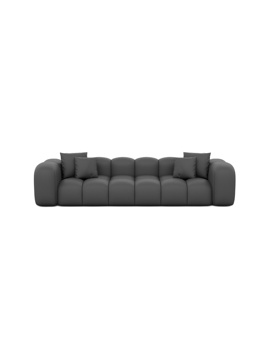 
4-Sitzer Design Echtleder Sofa „Alba“ - Echtleder Beige