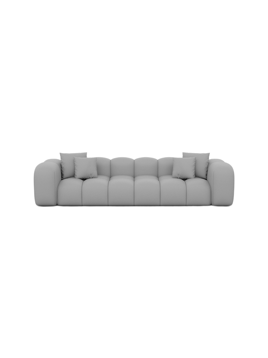 
4-Sitzer Design Echtleder Sofa „Alba“ - Echtleder Beige