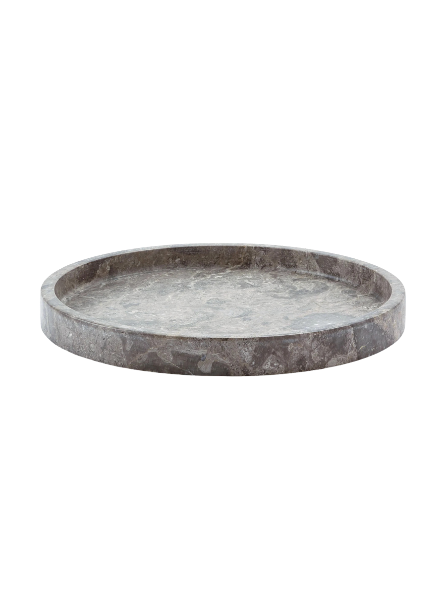 
Handmade, luxurious "Conor" tray, 30 cm diameter, made of marble