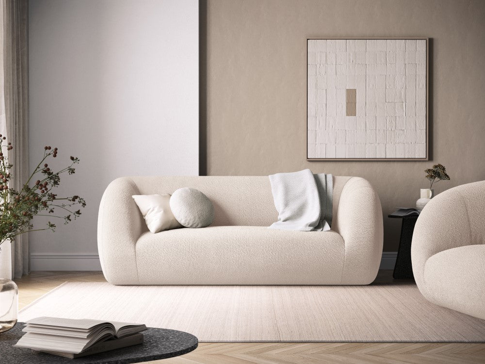
2-Sitzer Design Sofa „Essen“ - Bouclé Beige