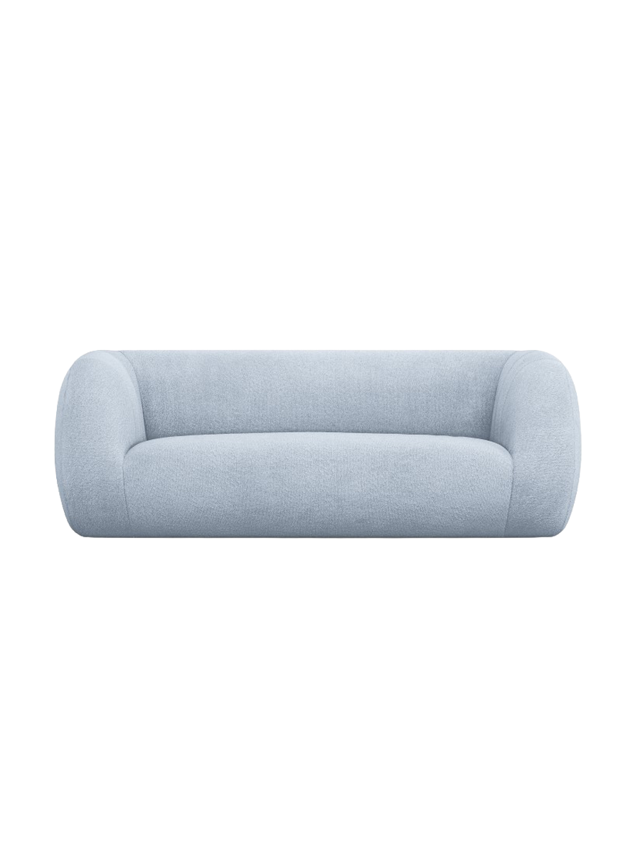 
2-Sitzer Design Sofa „Essen“ - Bouclé Hellblau