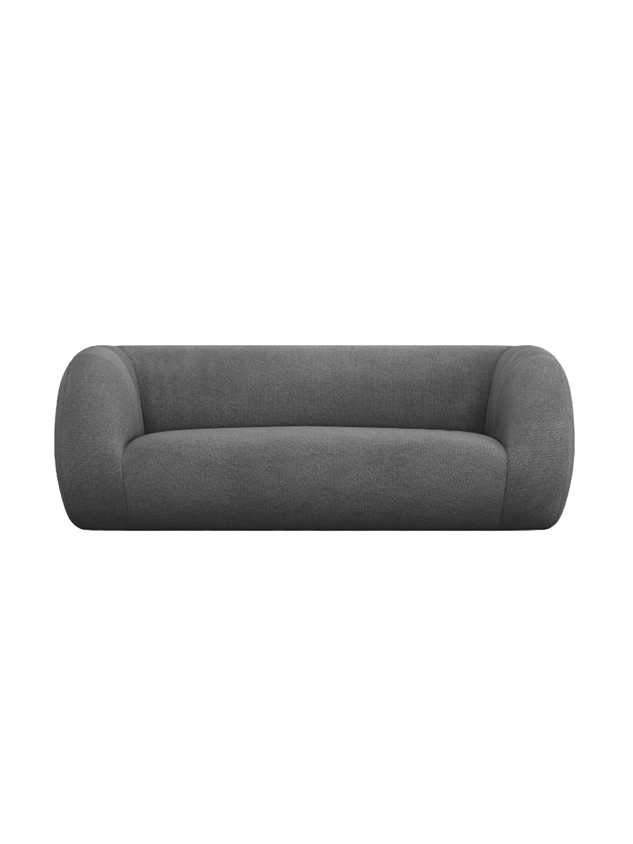 
2-Sitzer Design Sofa „Essen“ - Bouclé Dunkelgrau