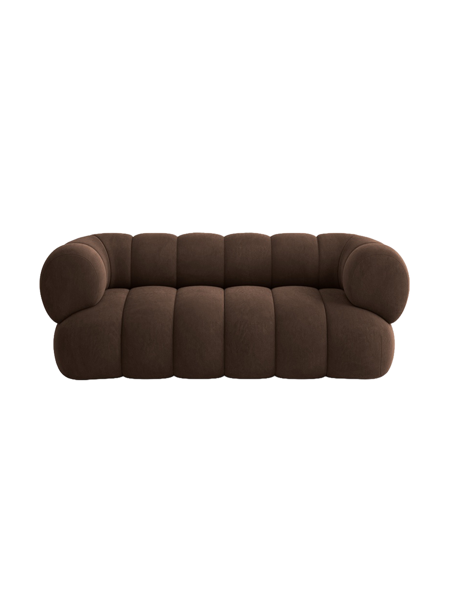 
2-seater designer sofa "Koge" - Velvet Chocolate