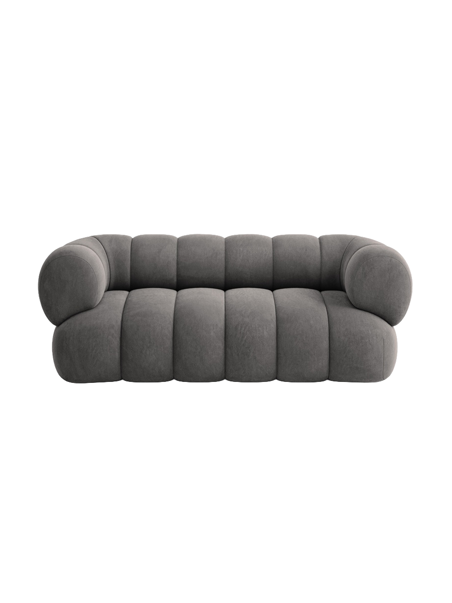 
2-seater designer sofa "Koge" - Velvet Grey