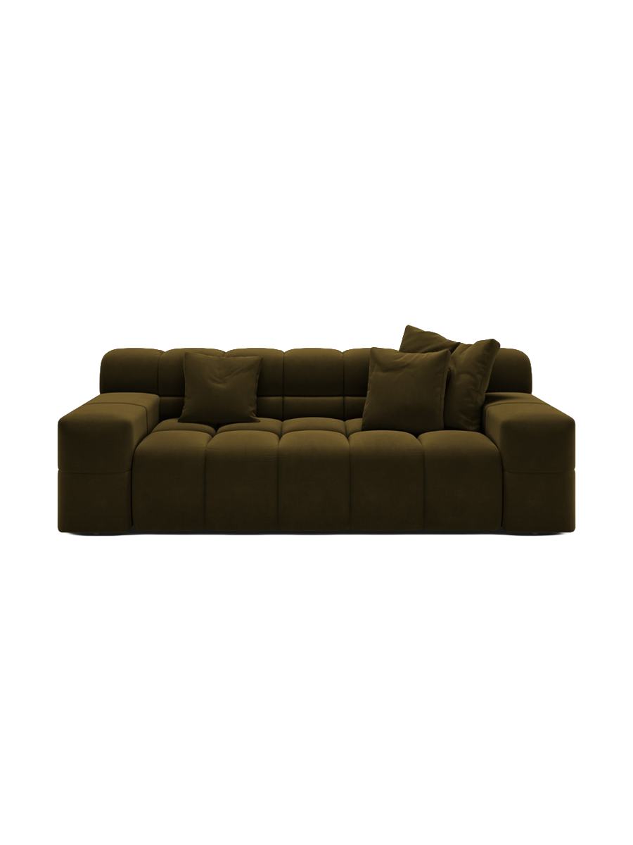 
2-Sitzer Design Sofa „Hawaii“ - Samt Pistazie