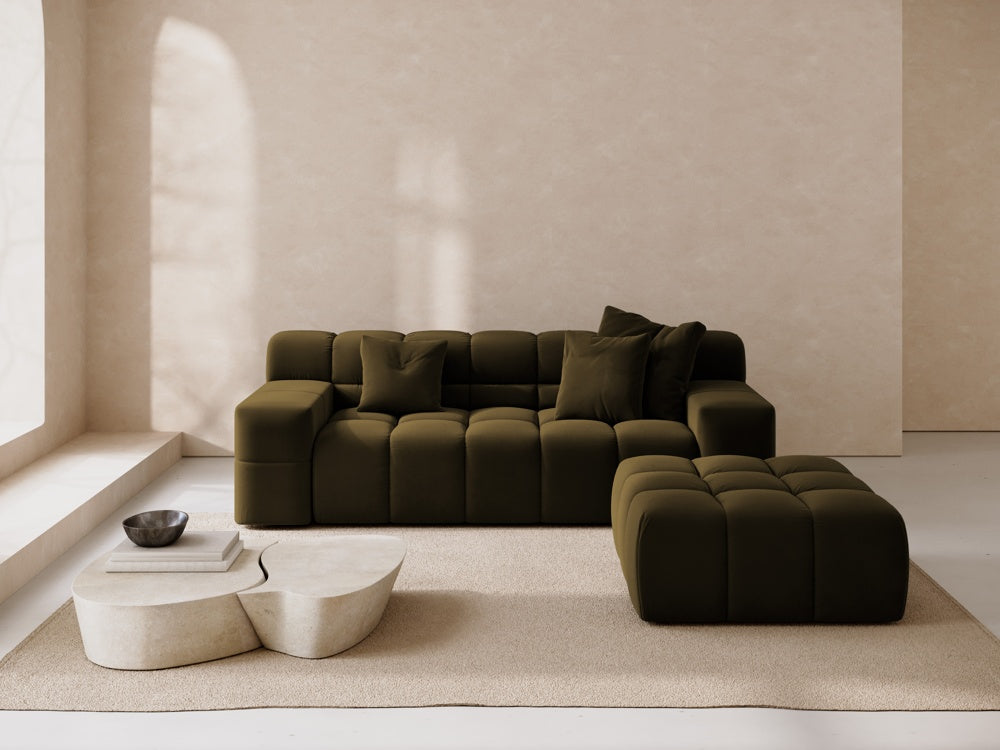
2-Sitzer Design Sofa „Hawaii“ - Samt Pistazie