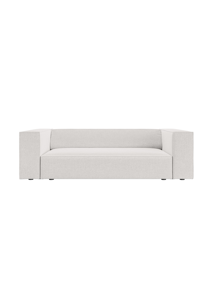 
2-Seater Design Sofa "Arendal" - Chenille Light Grey