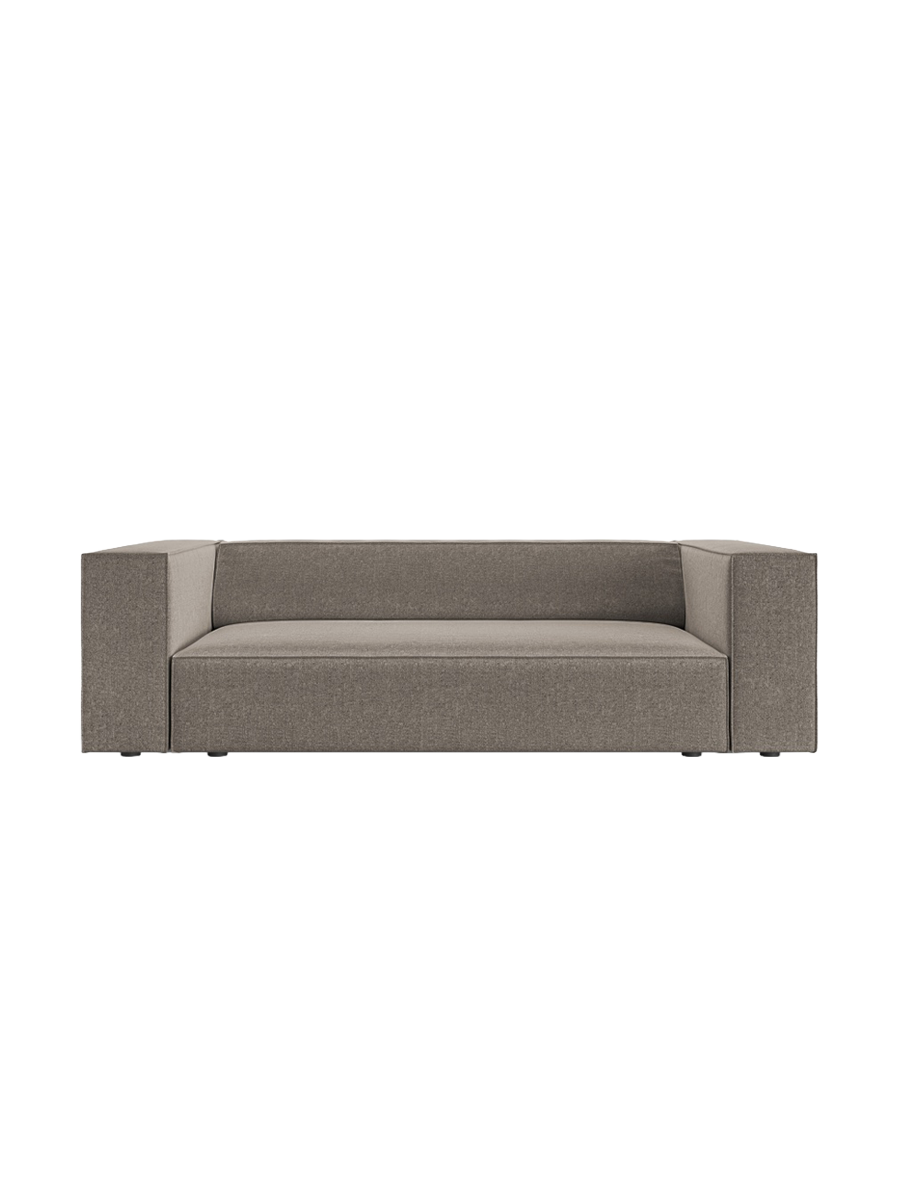 
2-Seater Design Sofa "Arendal" - Chenille Grey