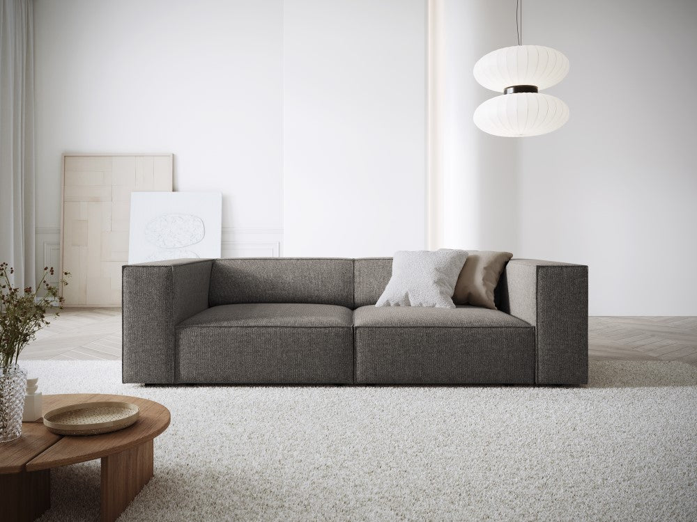 
2-Seater Design Sofa "Arendal" - Chenille Grey