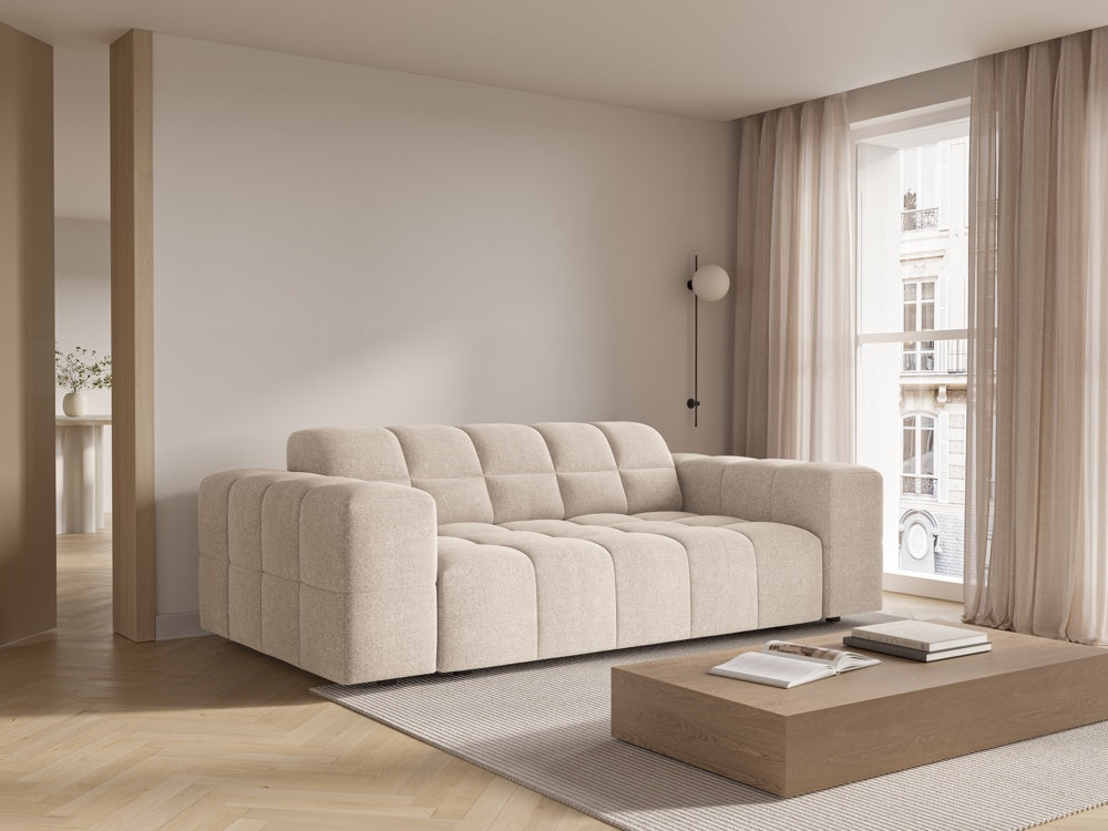 
2-Seater Design Sofa "Chicago" - Chenille Beige